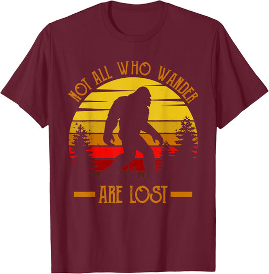 Yeti Bigfoot apparel vintage design social distance champion T-Shirt - T-Shirt | Maroon