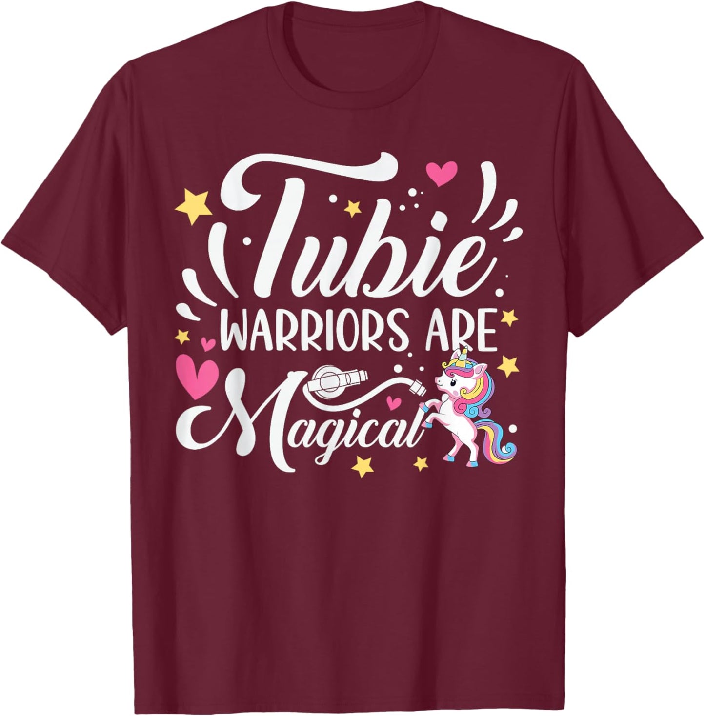 Feeding G Tube Supplies Feeding Tube Awareness T-Shirt - T-Shirt | Maroon