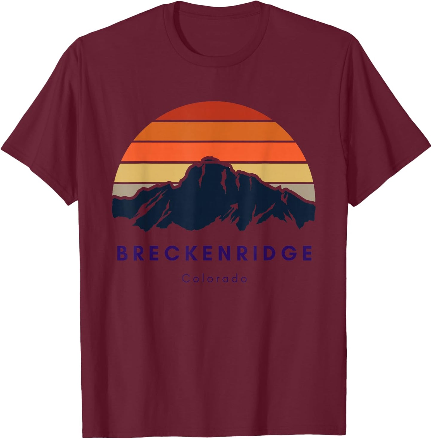 Breckenridge Colorado Gifts Hiking Skiing Breckenridge Gifts T-Shirt - T-Shirt | Maroon