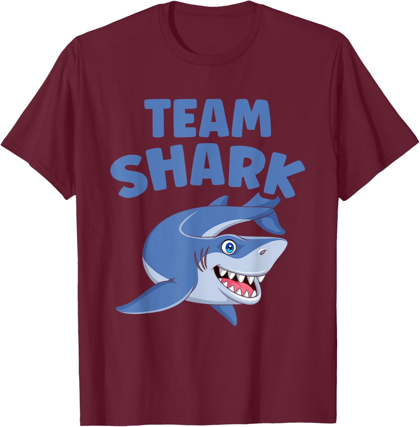 Team Shark Marine Biology Shark Lover Ocean T-Shirt - T-Shirt | Maroon