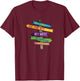 Florida Keys Totem Largo Islamorada Key West Sign Post Small T-Shirt - T-Shirt | Maroon