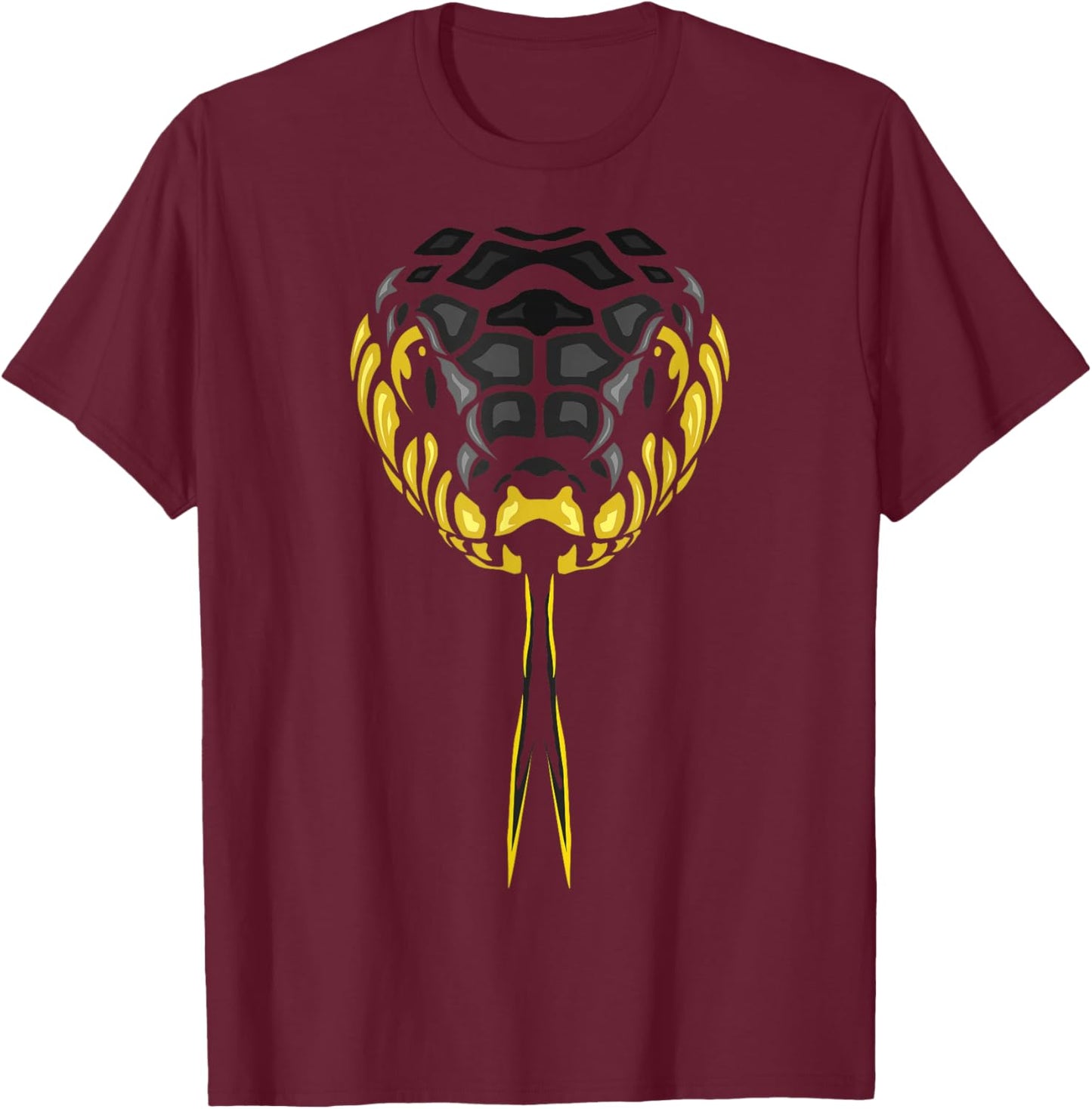 Snake Shirt Cobra Men Women Cobra Animal Print T-Shirt - T-Shirt | Maroon