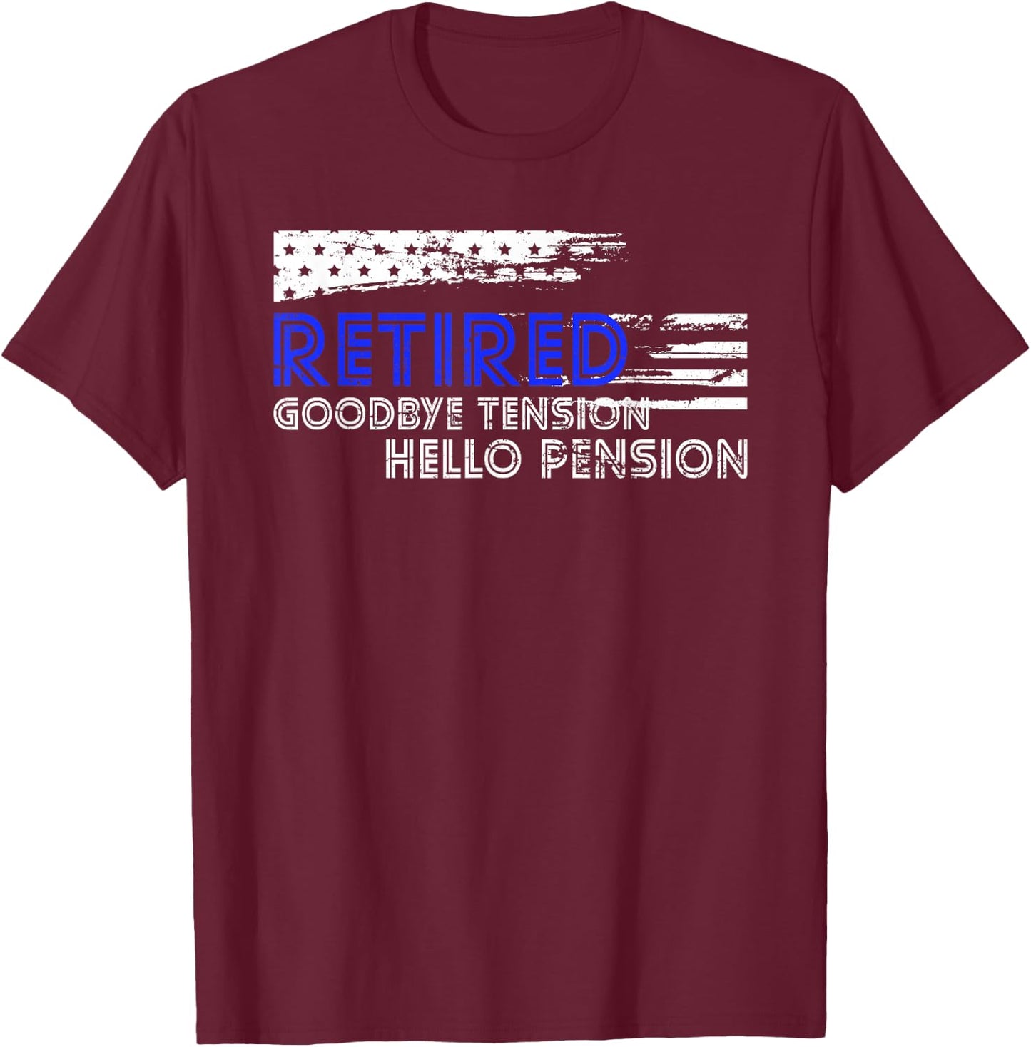 Law Enforcement Sheriff Retirement Gift Funny Police T-Shirt - T-Shirt | Maroon
