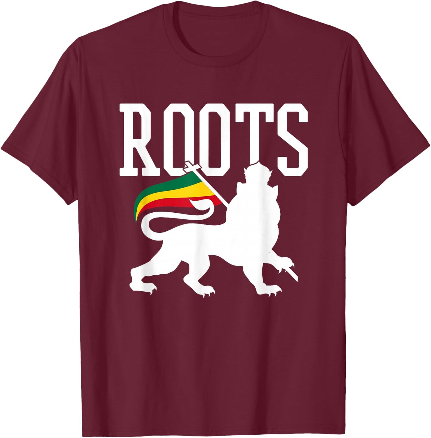 Reggae Roots Lion Of Judah Rastafari Rasta Music Gift T-Shirt - T-Shirt | Maroon