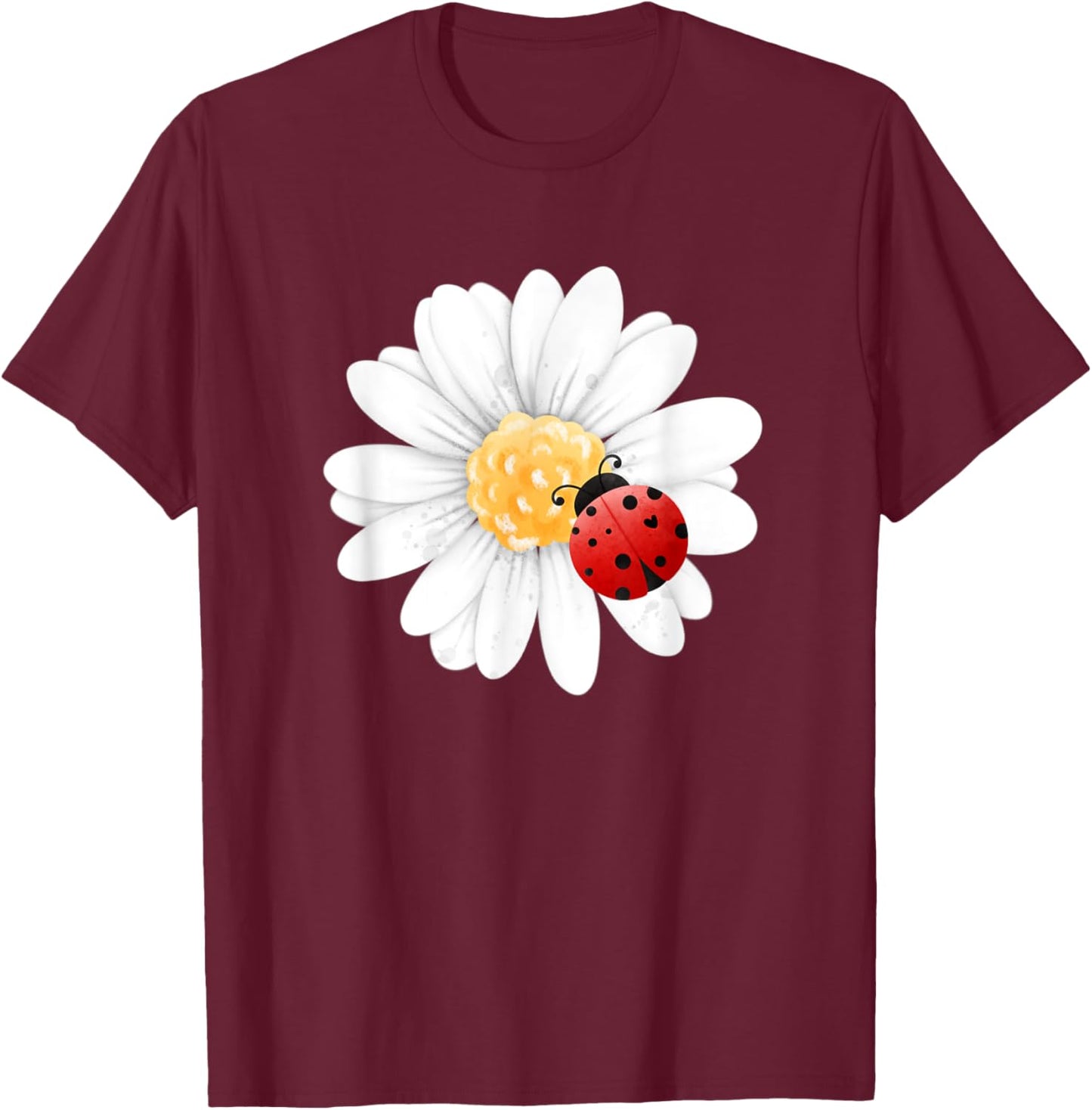 Daisy LadyBug T-Shirt - T-Shirt | Maroon