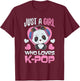 K-Pop Panda Kpop South Korea Music Fans Gift T-Shirt - T-Shirt | Maroon