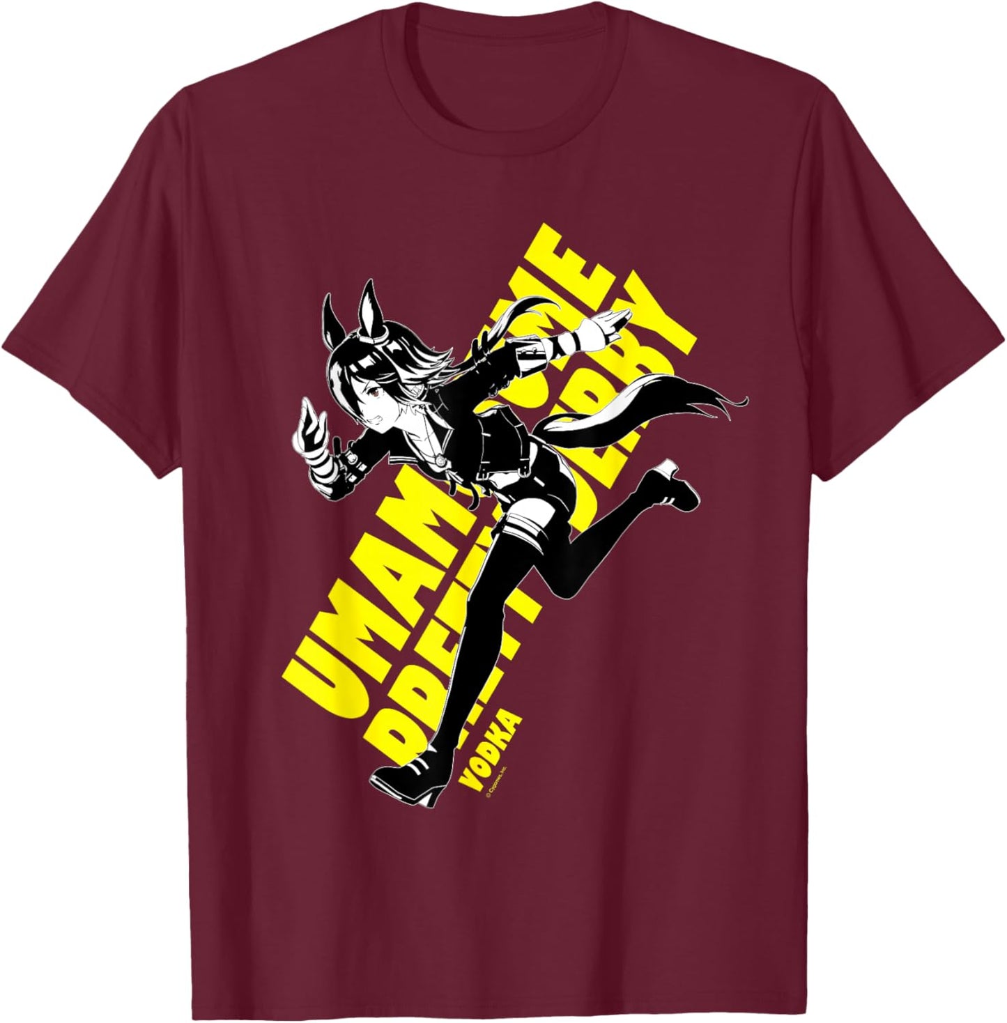 Umamusume: Pretty Derby Vodka T-Shirt - T-Shirt | Maroon