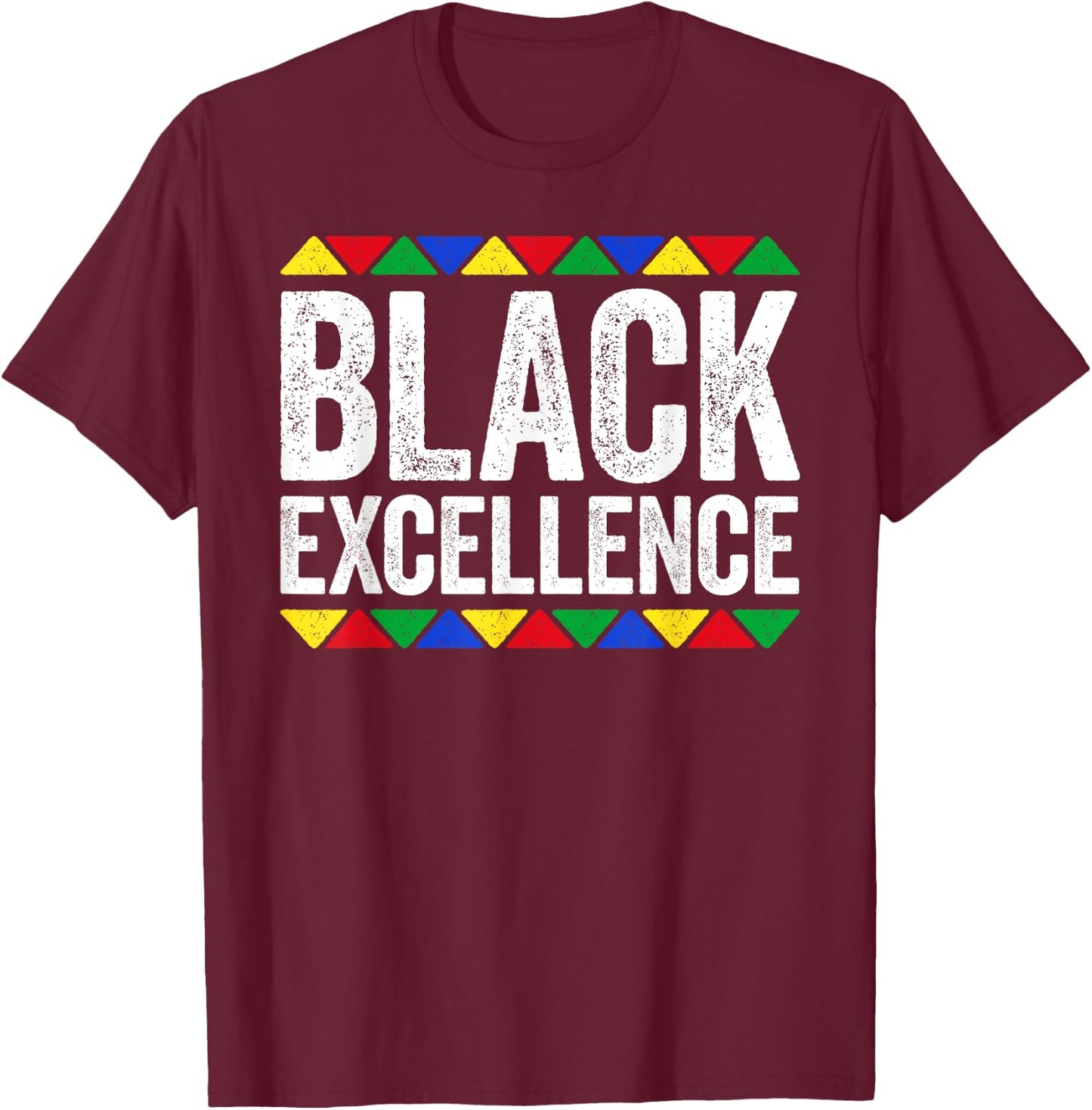 Black Excellence Shirt Black History Month T-Shirt - T-Shirt | Maroon