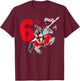 Kids 6th Birthday Party 6 Years Old Son Knights Soldier T-Shirt - T-Shirt | Maroon