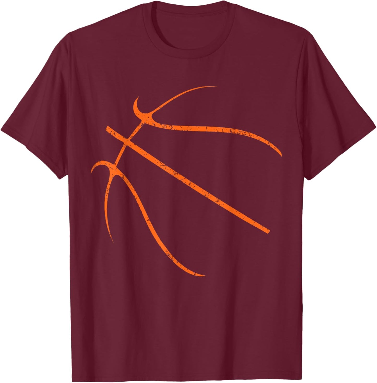 Basketball Silhouette Bball Player Coach Sports Baller Gifts T-Shirt - T-Shirt | Maroon