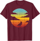 Crow Retro Vintage 60s 70s Sunset Bird Lovers Men Women T-Shirt - T-Shirt | Maroon