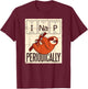 Funny Science Sloth Pajama for Sloth Lovers and Nerds T-Shirt - T-Shirt | Maroon