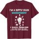 Funny Management Gifts for Managers Supply Chain T-Shirt - T-Shirt | Maroon