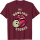 Funny Pun Bowling Stone T-Shirt - T-Shirt | Maroon