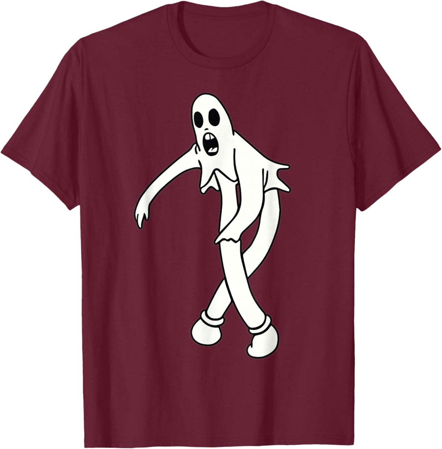 Koko the Clown Ghost Creeping T-Shirt - T-Shirt | Maroon