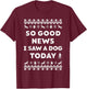 Elf Good news Faux Sweater T-Shirt - T-Shirt | Maroon