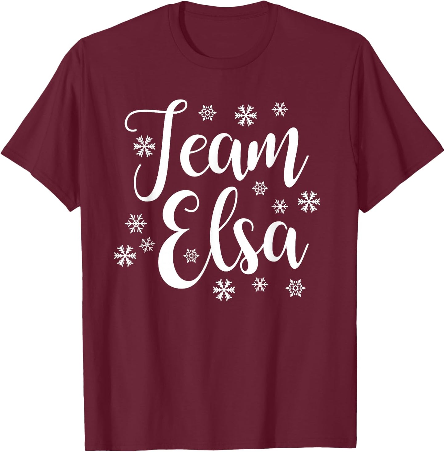 Team Elsa T-Shirt - T-Shirt | Maroon