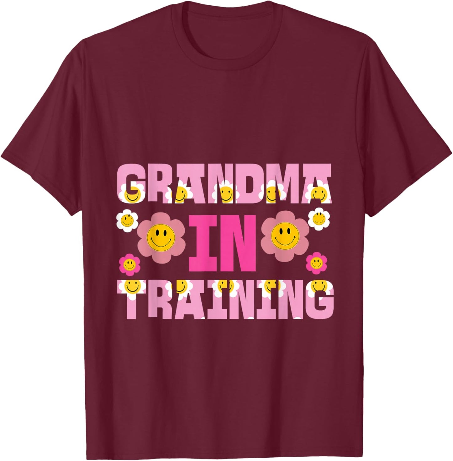 Grandma In Training T-Shirt - T-Shirt | Maroon