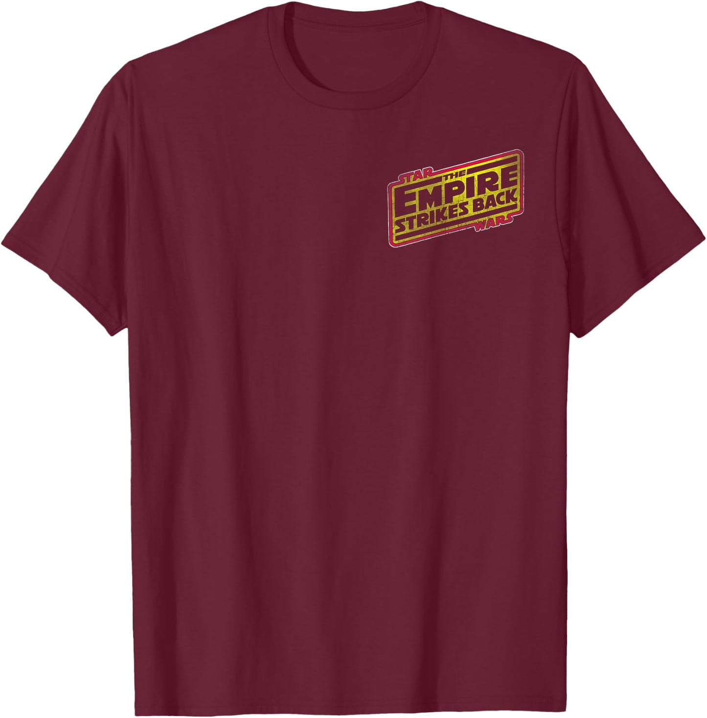 Star Wars The Empire Strikes Back Poster Vintage T-Shirt - T-Shirt | Maroon