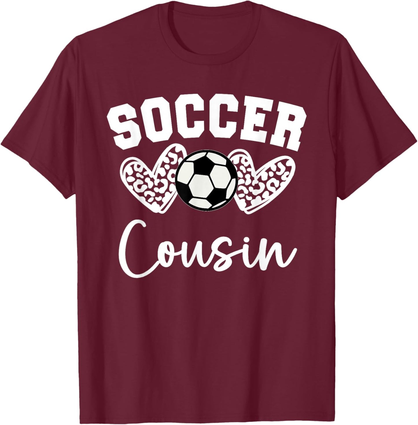 Soccer Cousin Matching Family Soccer T-Shirt - T-Shirt | Maroon