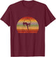 Aerial Retro Vintage Aerial Hoop Trapeze Hanging Aerialist T-Shirt - T-Shirt | Maroon