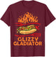 Glizzy Gladiator Funny Women BBQ T-Shirt - T-Shirt | Maroon