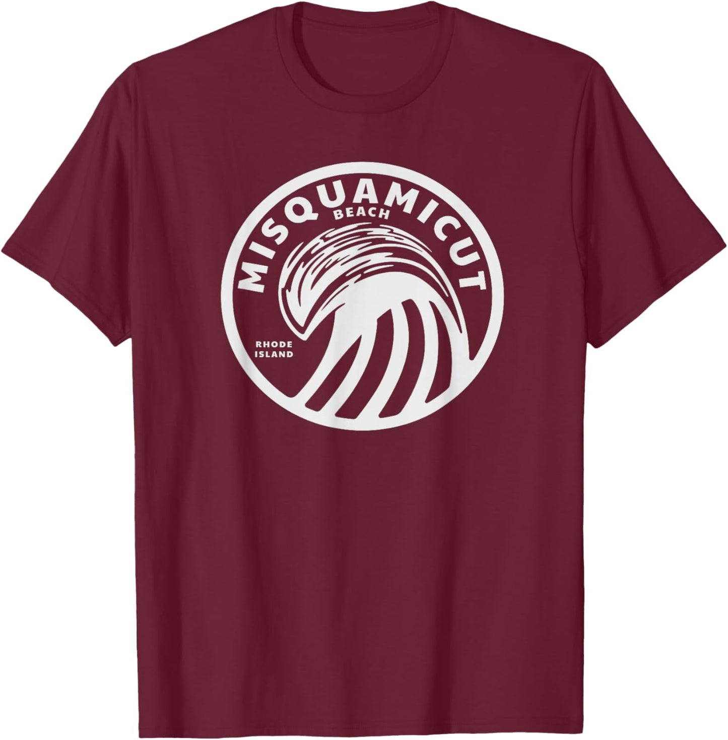 Misquamicut Rhode island T-Shirt - T-Shirt | Maroon