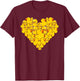 Duck Heart Symbol Love - Duck Lover T-Shirt - T-Shirt | Maroon
