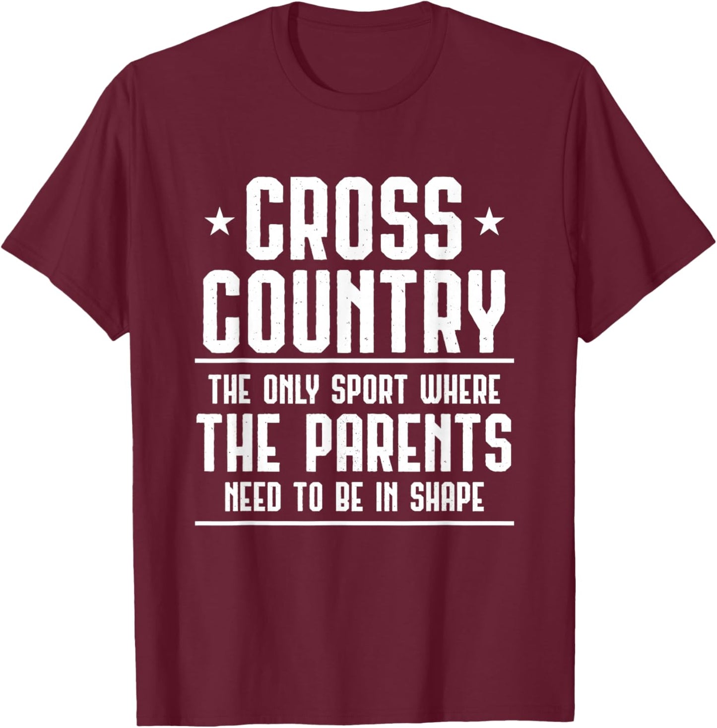 Cross Country Parent Gifts for Running Jogging XC Runner T-Shirt - T-Shirt | Maroon