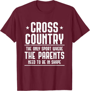 Cross Country Parent Gifts for Running Jogging XC Runner T-Shirt - T-Shirt | Maroon