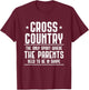 Cross Country Parent Gifts for Running Jogging XC Runner T-Shirt - T-Shirt | Maroon