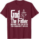 God The Father | Religious Christian Cross T-Shirt - T-Shirt | Maroon