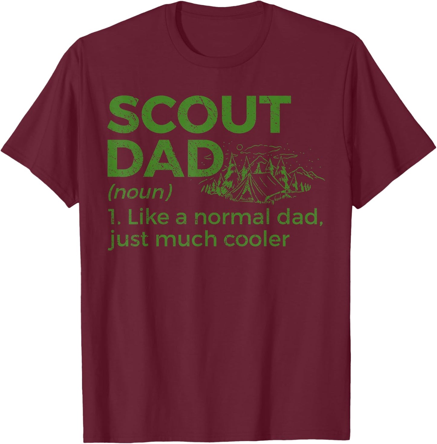 Scouting Funny Scout Dad Definition T-Shirt - T-Shirt | Maroon
