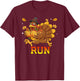 Turkey Run Costume Thanksgiving Running Turkey Trot T-Shirt - T-Shirt | Maroon