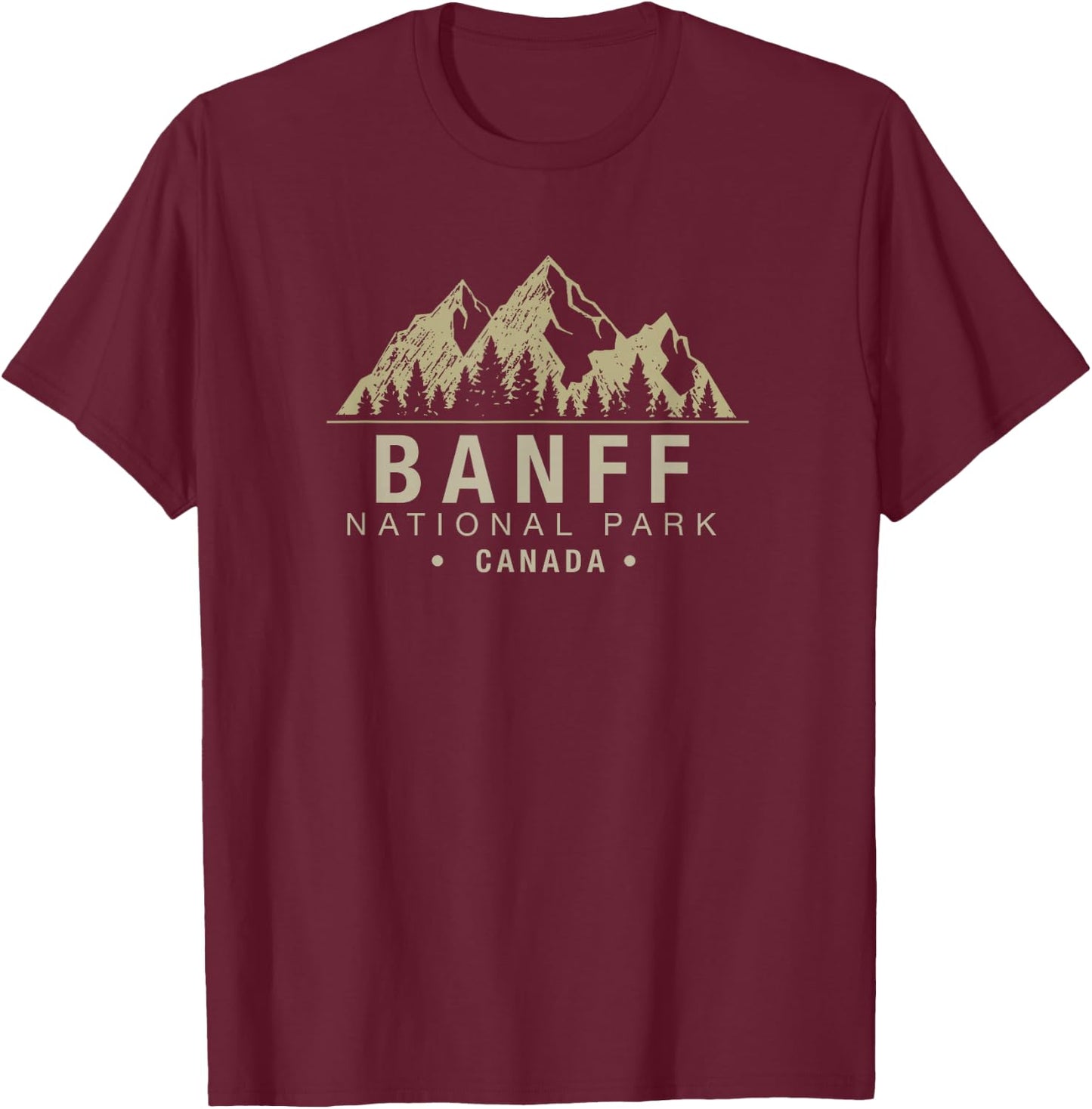 Banff National Park T-Shirt - T-Shirt | Maroon