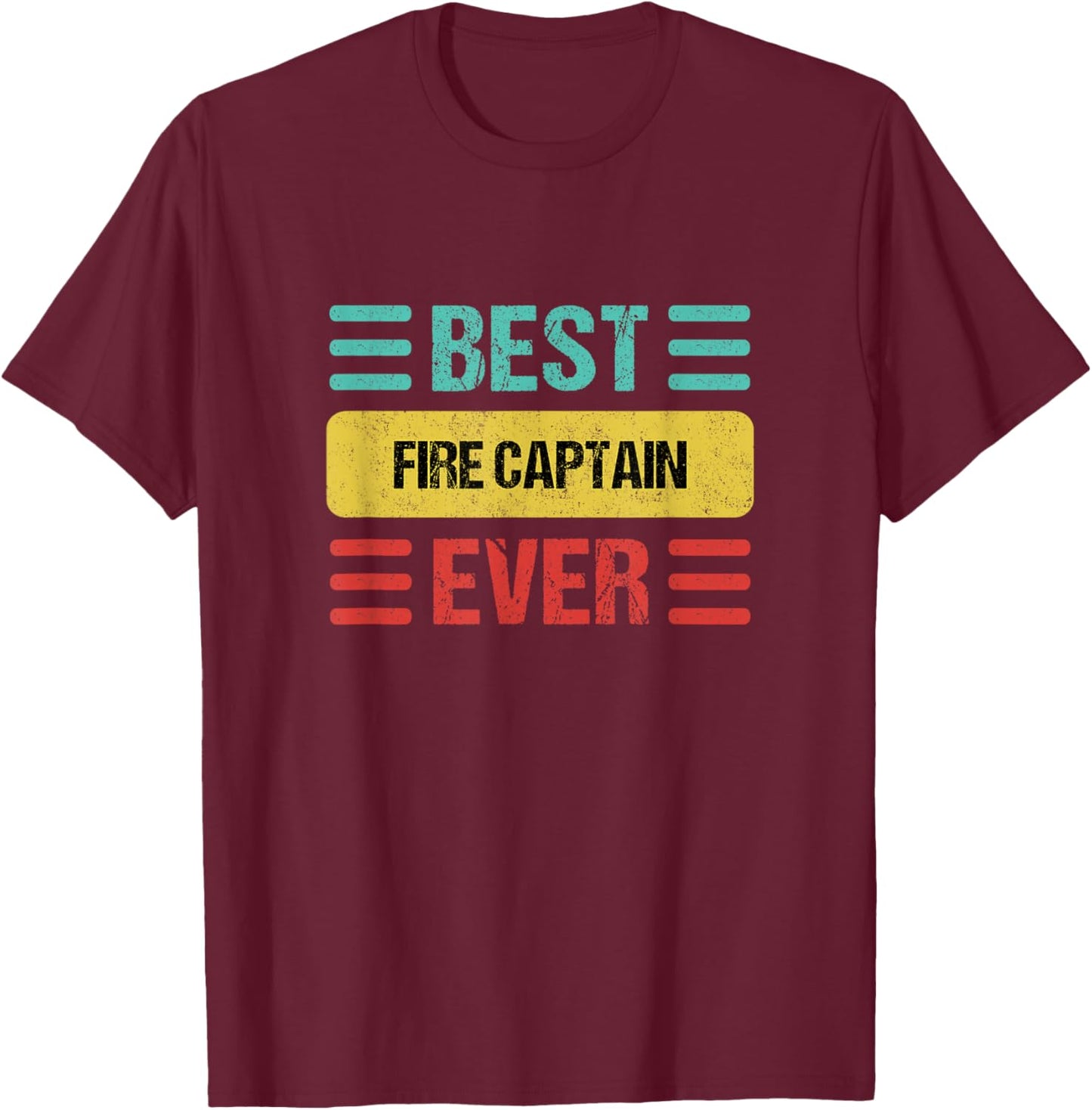Fire Captain T-Shirt - T-Shirt | Maroon
