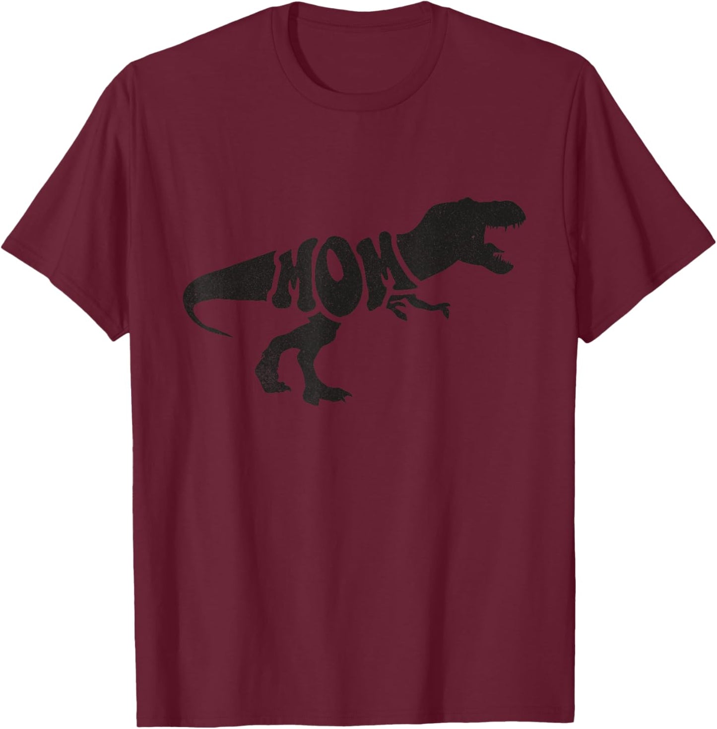 Dinosaur Mama Saurus T-Rex Mother Dinosaur For Mom Dinosaur T-Shirt - T-Shirt | Maroon