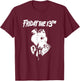 Friday The 13th: Part 2 White Logo & Mask T-Shirt - T-Shirt | Maroon