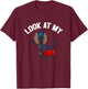 Look At My Ass Baboon Monkey Primate Funny Quote T-Shirt - T-Shirt | Maroon