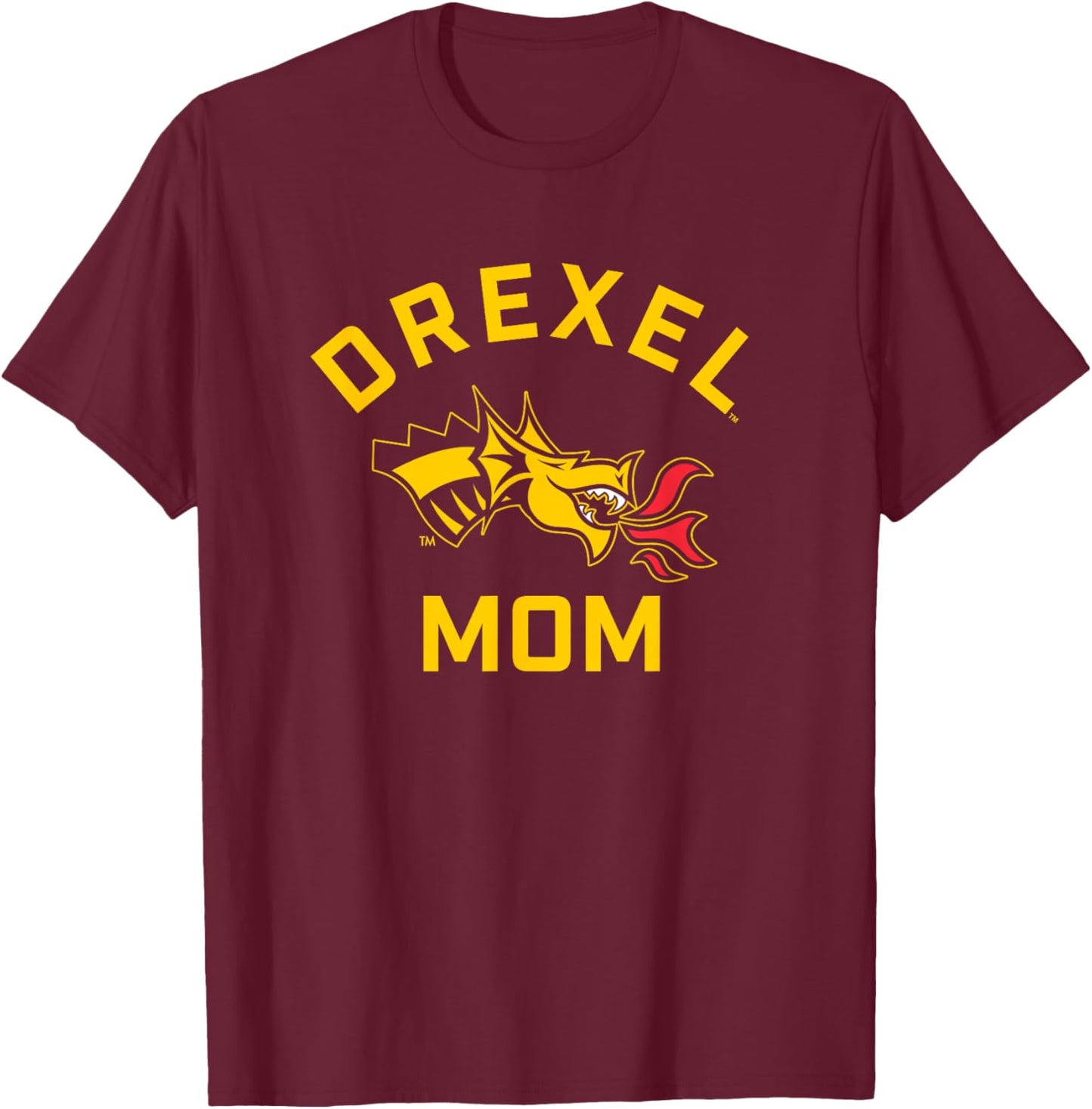 Drexel University Dragons Arched Mom T-Shirt - T-Shirt | Maroon
