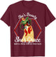 She's Beauty She's Grace She'll Peck You In The Face Chicken T-Shirt - T-Shirt | Maroon