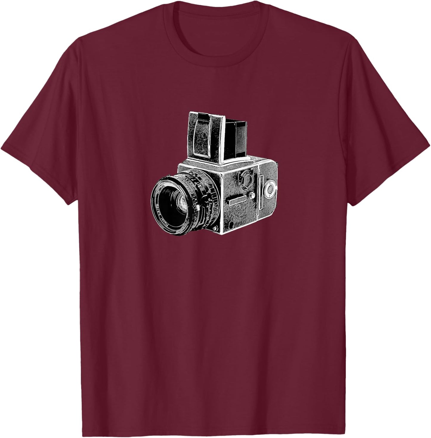 Hasselblad Retro Camera Design for Photographers T-Shirt - T-Shirt | Maroon