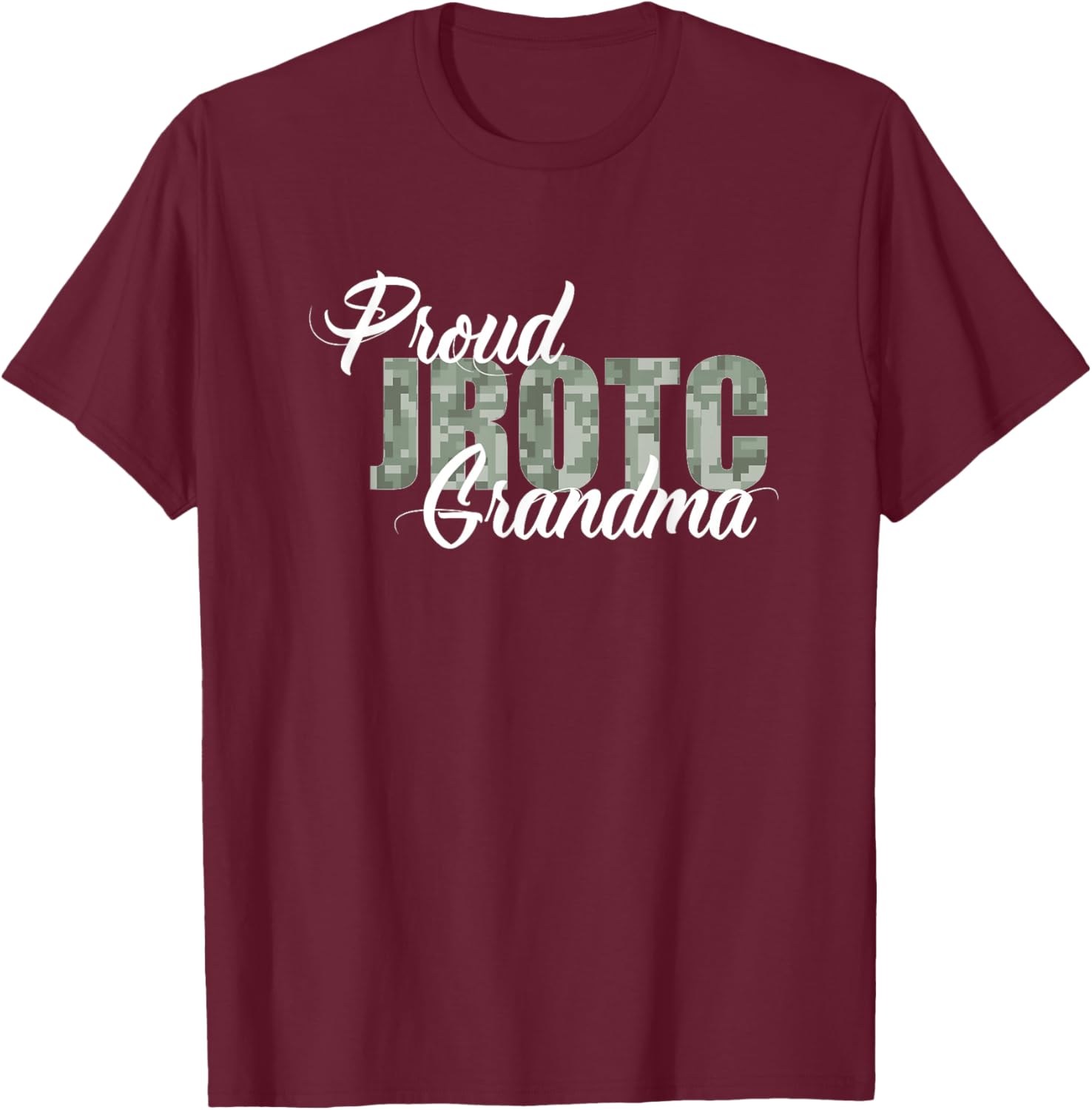 Proud JROTC Grandma T-Shirt - T-Shirt | Maroon