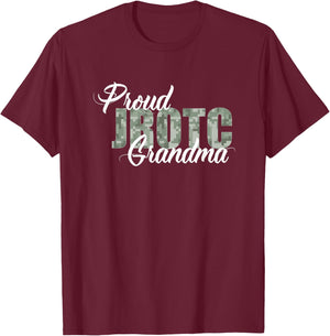 Proud JROTC Grandma T-Shirt - T-Shirt | Maroon