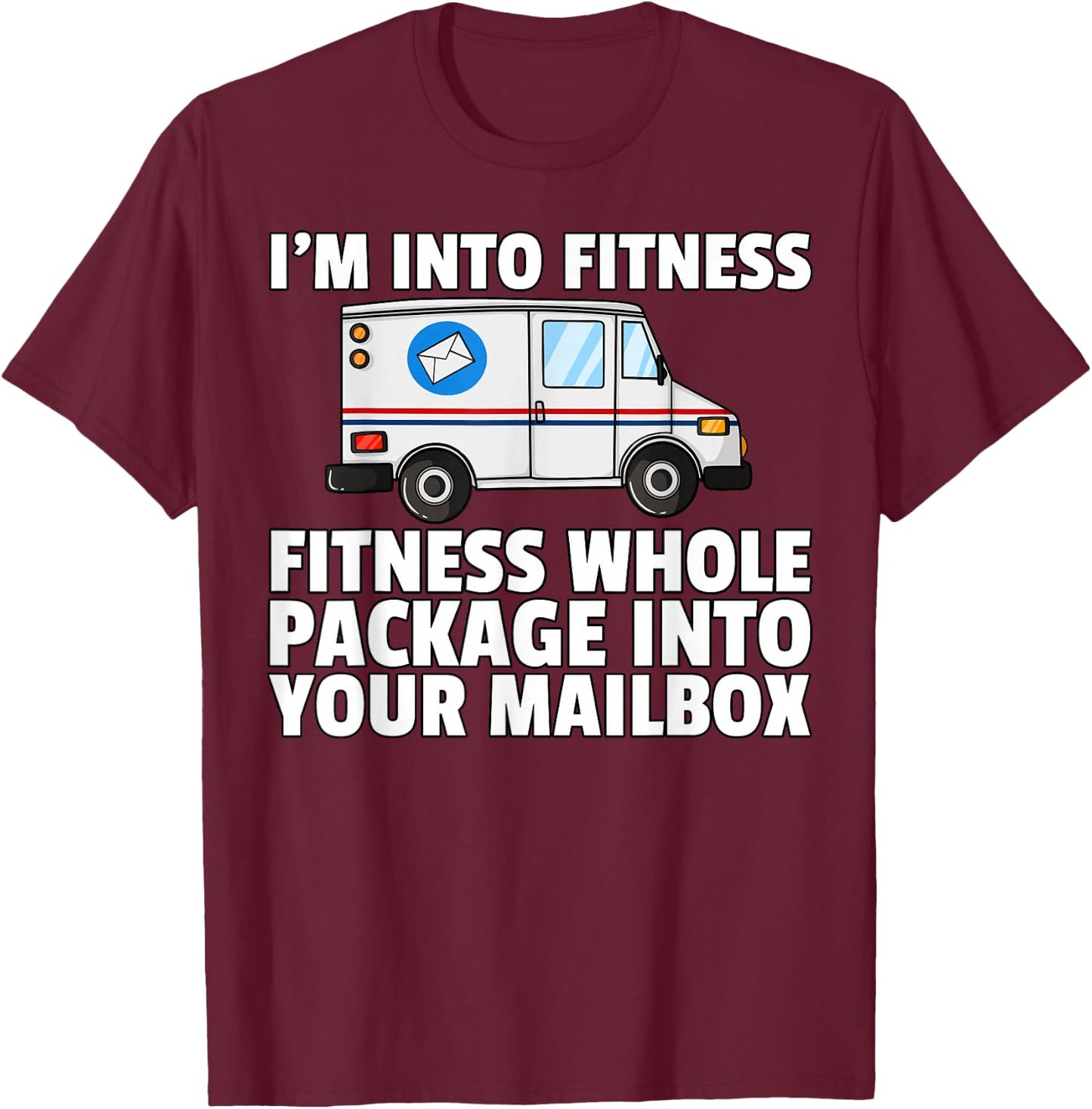 Postal Service For Mailman US Postman Worker T-Shirt - T-Shirt | Maroon