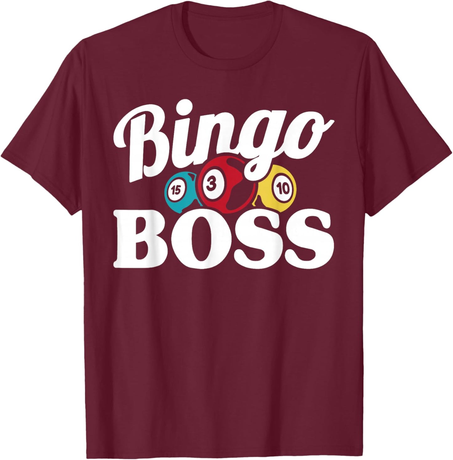 Bingo Player Vintage Bingo Chef T-Shirt - T-Shirt | Maroon