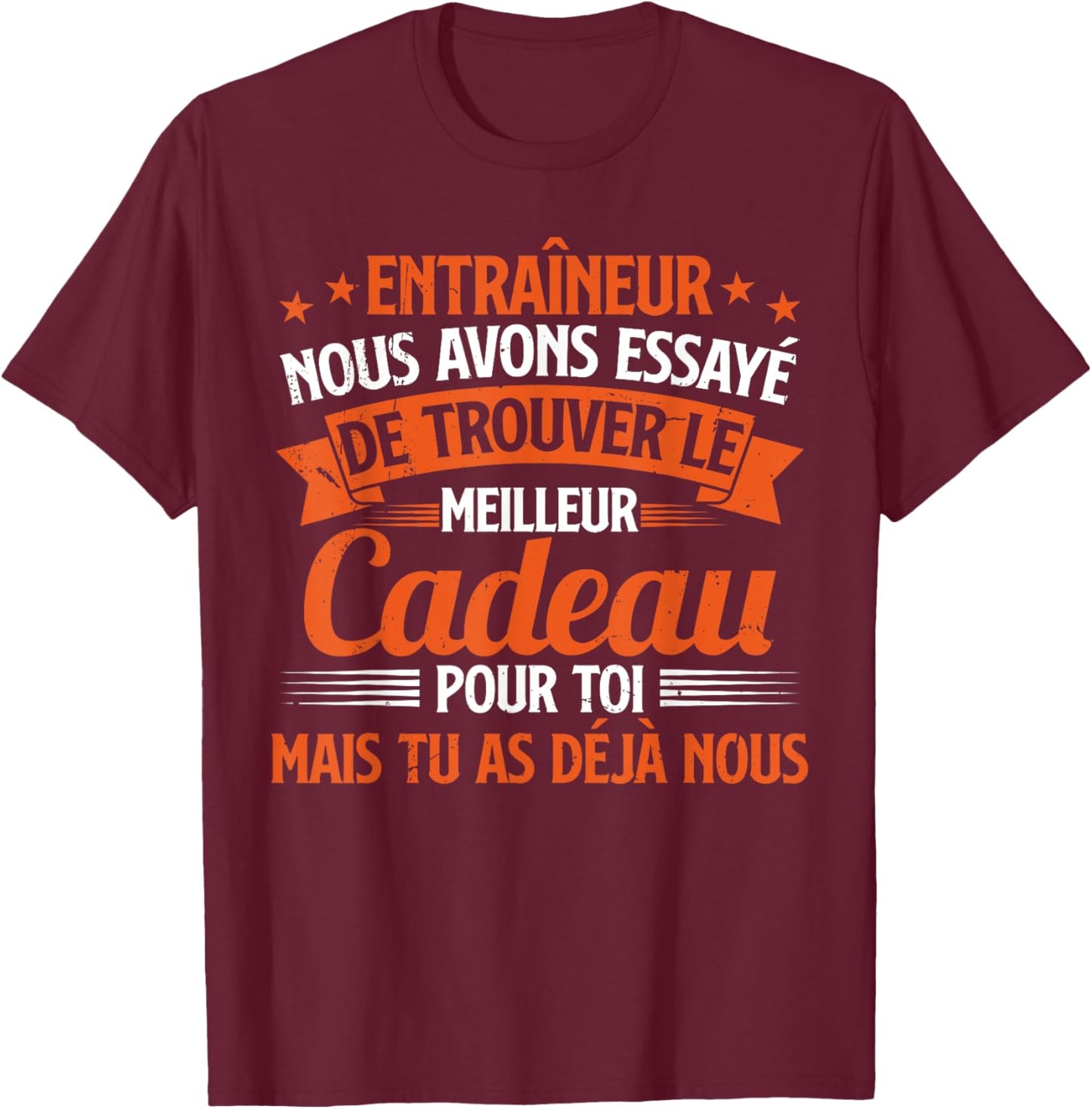 Funny Coach Coach You Already Us , Black, S T-Shirt - T-Shirt | Maroon