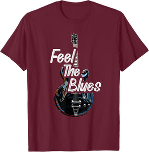 Blues Guitar Musicians Blues Music T-Shirt - T-Shirt | Maroon