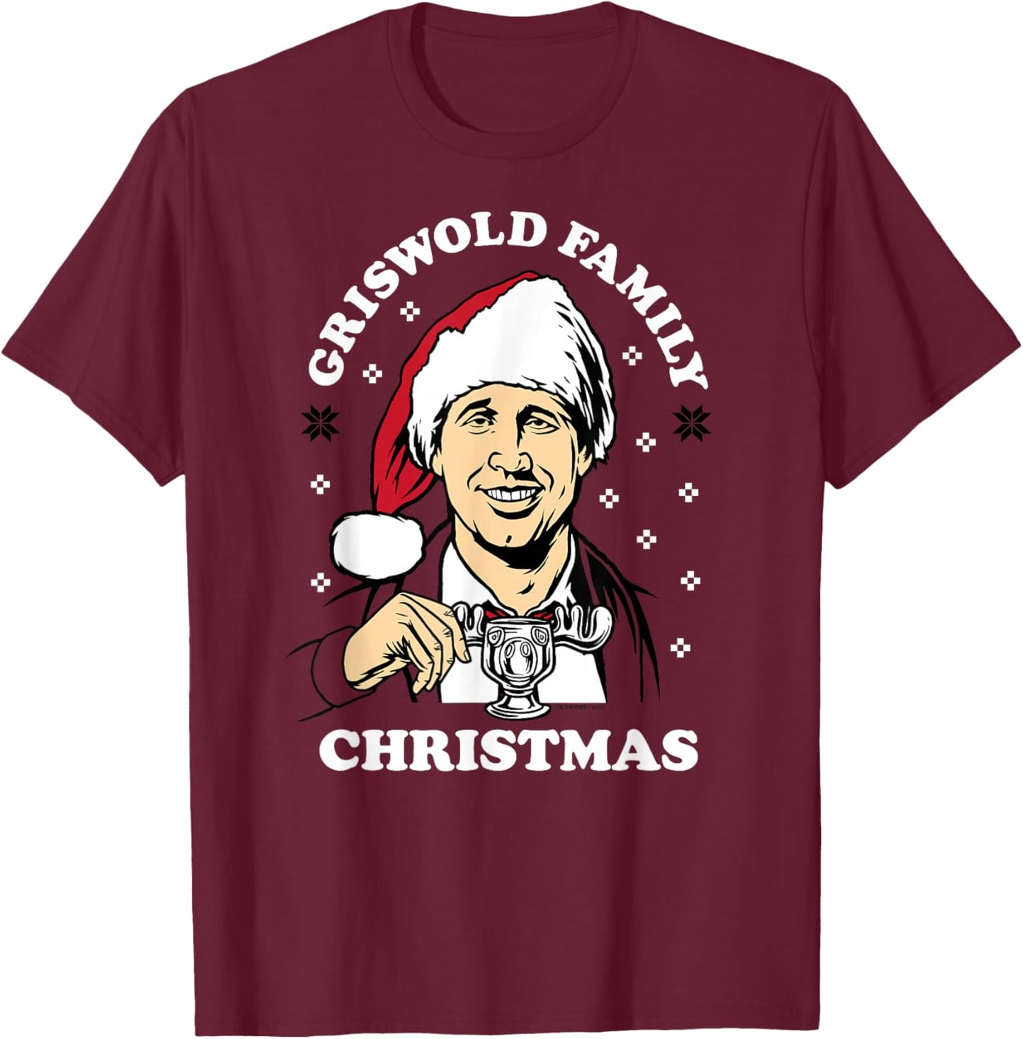 National Lampoon's Christmas Vacation - Moose T-Shirt - T-Shirt | Maroon