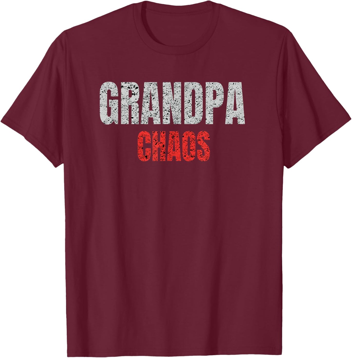 Grandpa Chaos T-Shirt - T-Shirt | Maroon